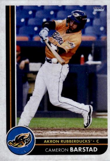Cameron Barstad batting for the Akron RubberDucks