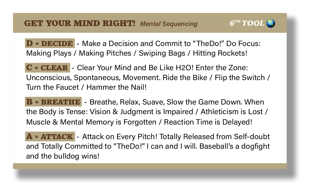 DCBA Mental Game Cards (20 individual cards!)
