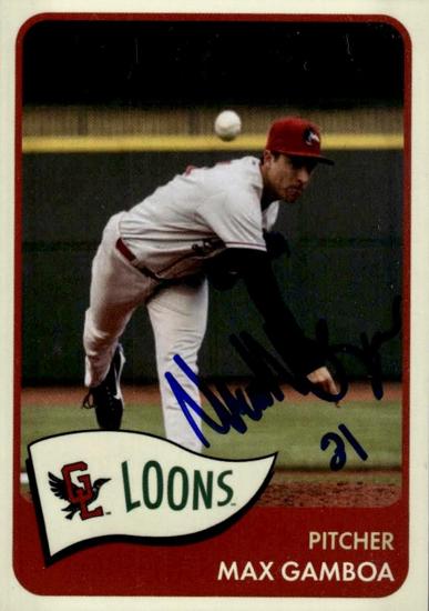 Max Gamboa pitching for the Great Lakes Loons
